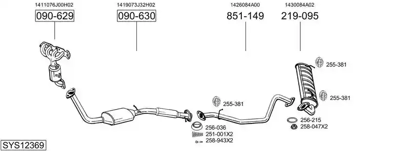 BOSAL SYS12369