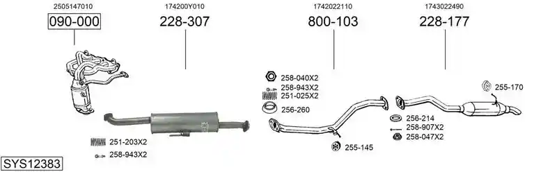 BOSAL SYS12383
