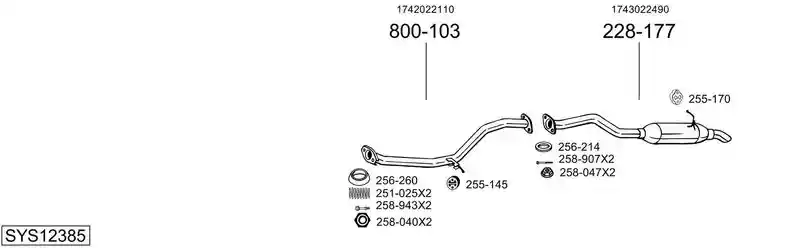 BOSAL SYS12385