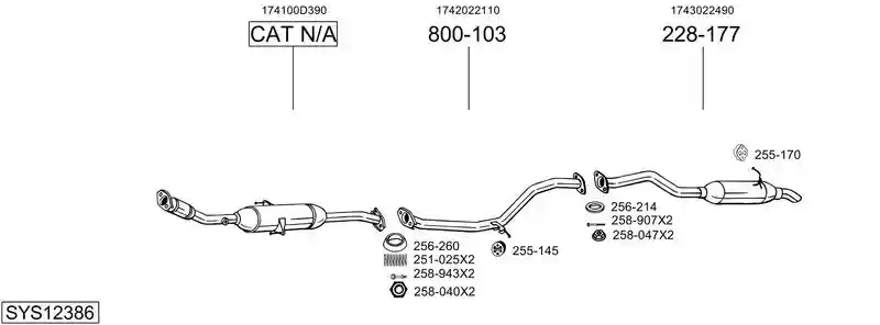 BOSAL SYS12386
