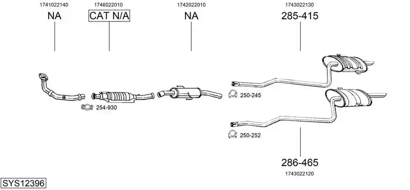 BOSAL SYS12396