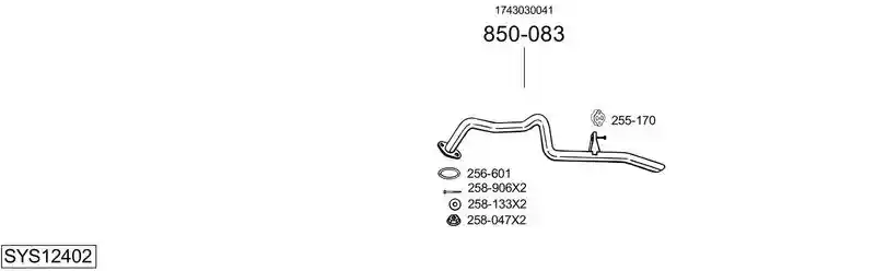 BOSAL SYS12402
