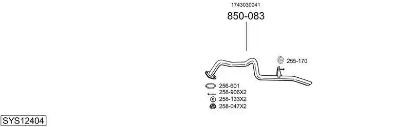 BOSAL SYS12404