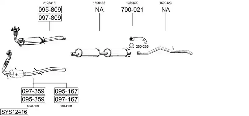 BOSAL SYS12416