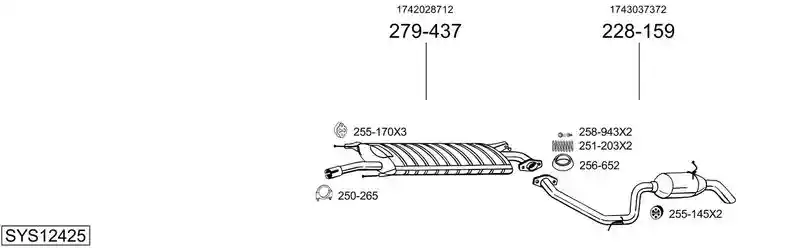 BOSAL SYS12425