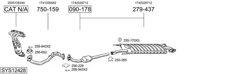 BOSAL SYS12428