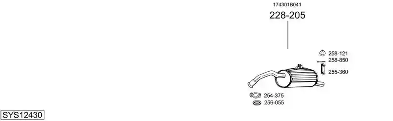 BOSAL SYS12430