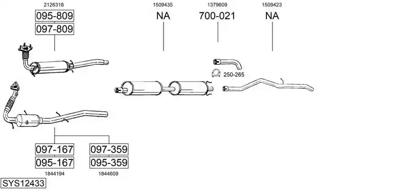 BOSAL SYS12433