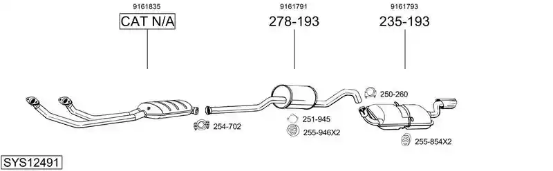 BOSAL SYS12491