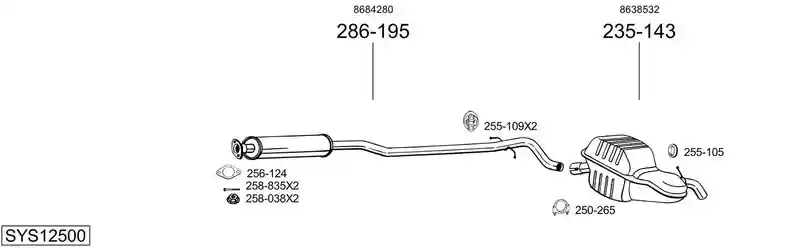 BOSAL SYS12500