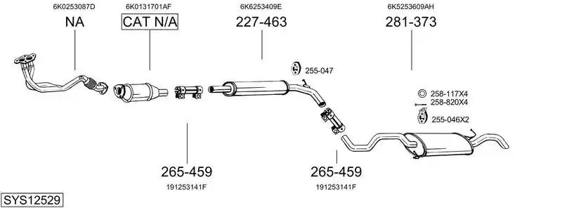 BOSAL SYS12529