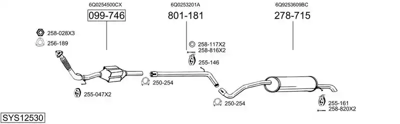 BOSAL SYS12530