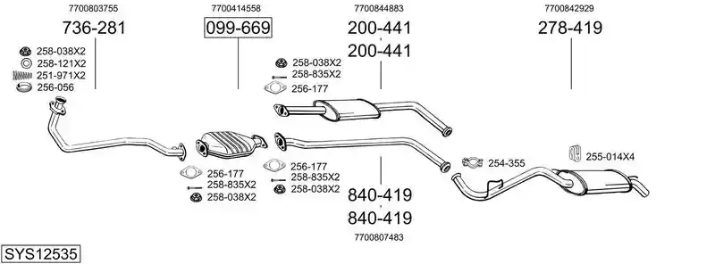 BOSAL SYS12535