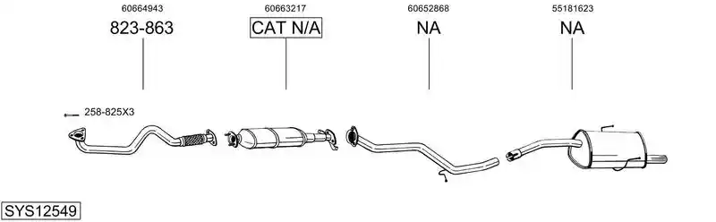 BOSAL SYS12549