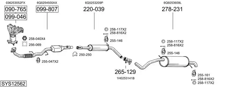 BOSAL SYS12562
