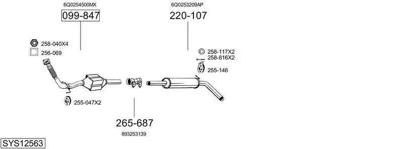 BOSAL SYS12563