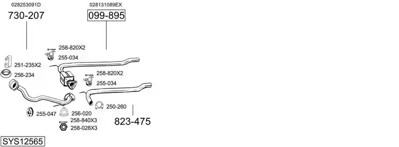 BOSAL SYS12565