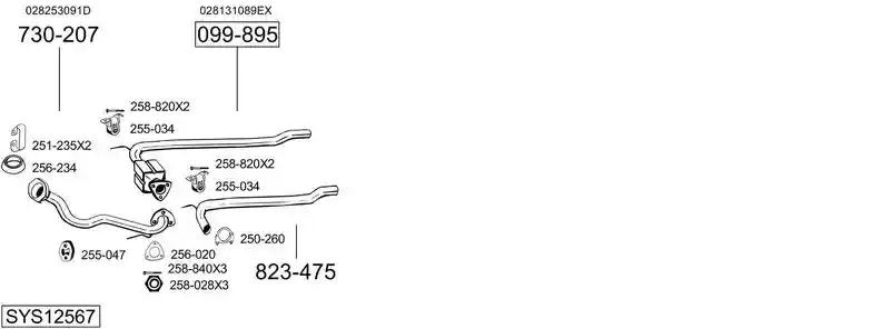 BOSAL SYS12567