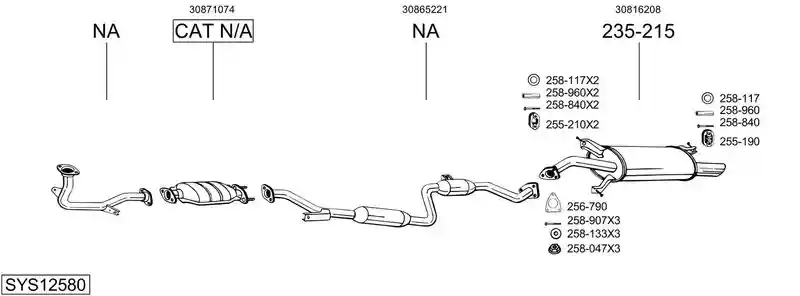 BOSAL SYS12580