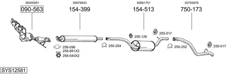 BOSAL SYS12581