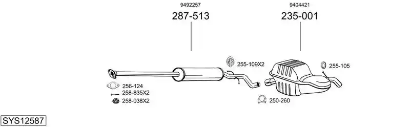 BOSAL SYS12587
