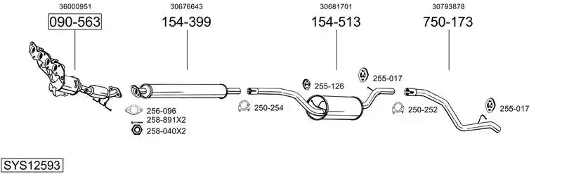 BOSAL SYS12593