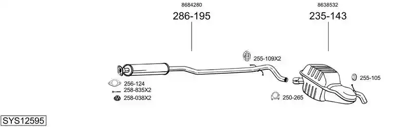 BOSAL SYS12595