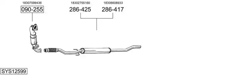 BOSAL SYS12599