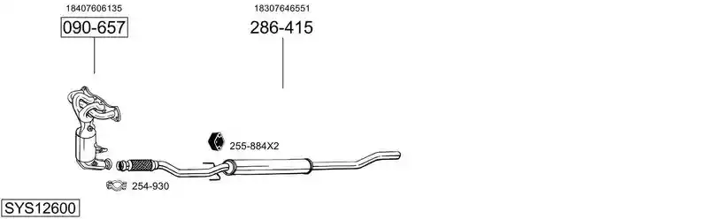 BOSAL SYS12600