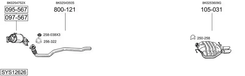 BOSAL SYS12626