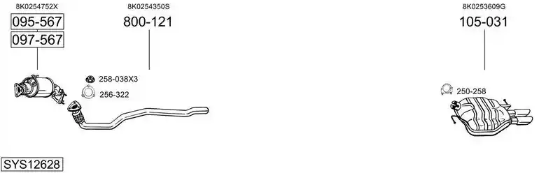BOSAL SYS12628