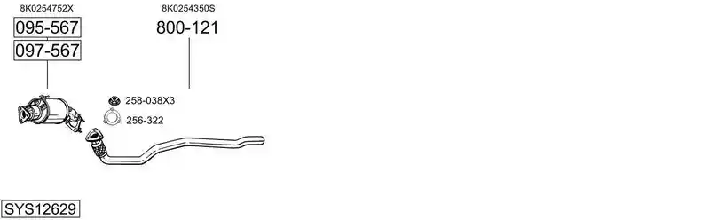 BOSAL SYS12629