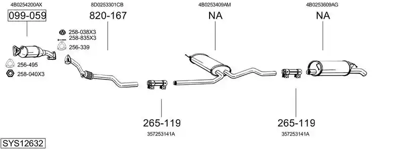 BOSAL SYS12632