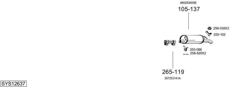 BOSAL SYS12637