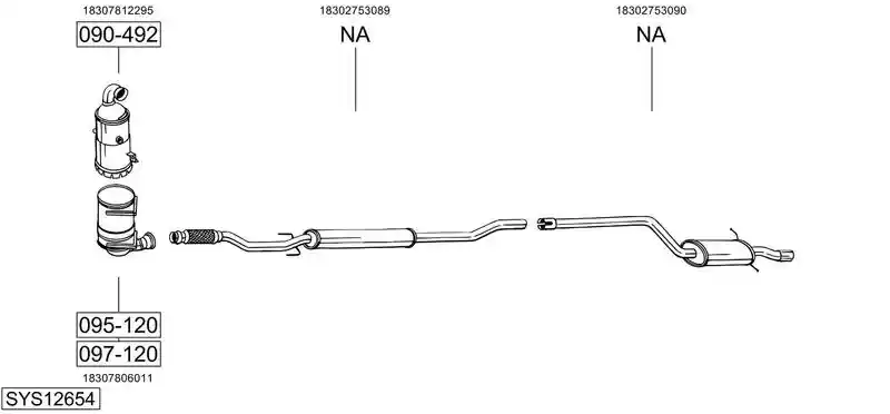 BOSAL SYS12654