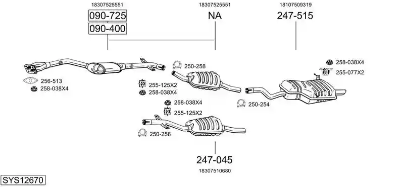 BOSAL SYS12670