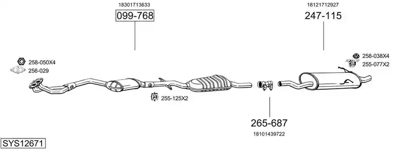 BOSAL SYS12671