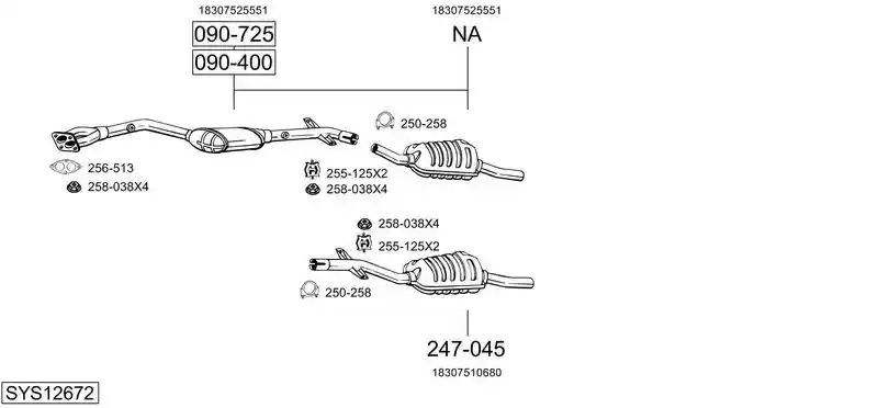 BOSAL SYS12672