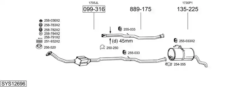 BOSAL SYS12696