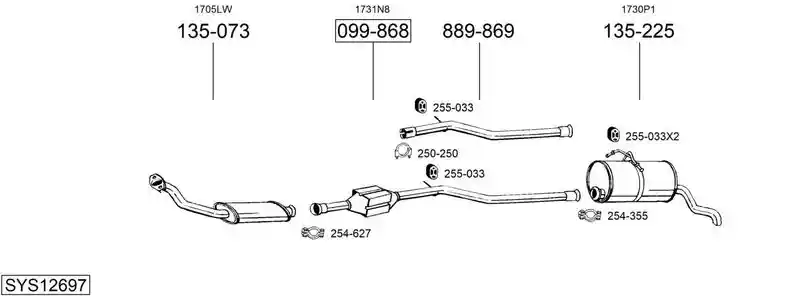 BOSAL SYS12697
