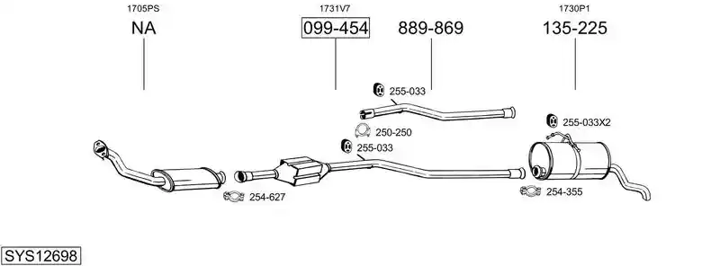 BOSAL SYS12698