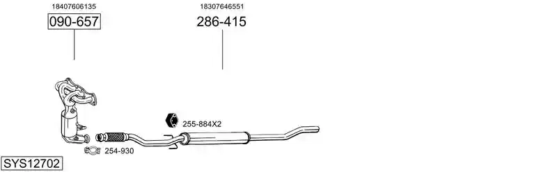 BOSAL SYS12702