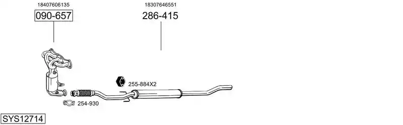 BOSAL SYS12714