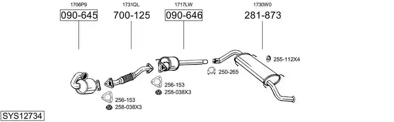 BOSAL SYS12734