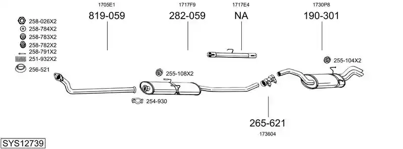 BOSAL SYS12739