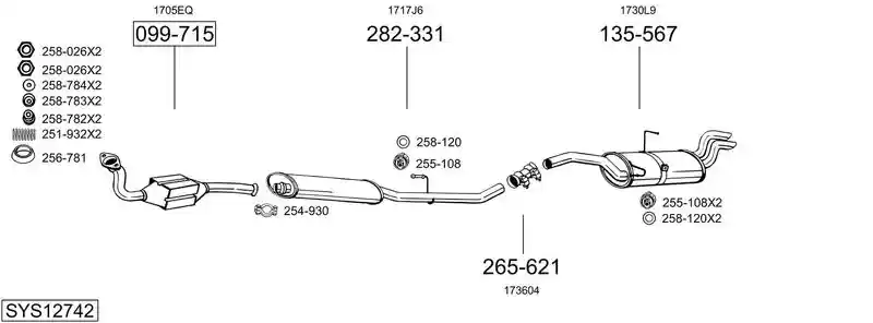 BOSAL SYS12742