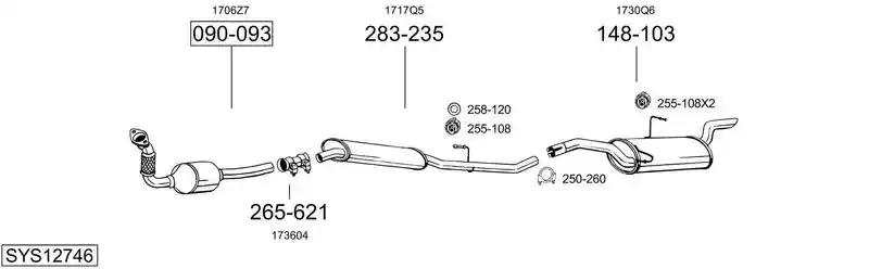BOSAL SYS12746