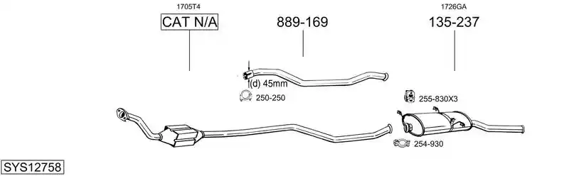 BOSAL SYS12758