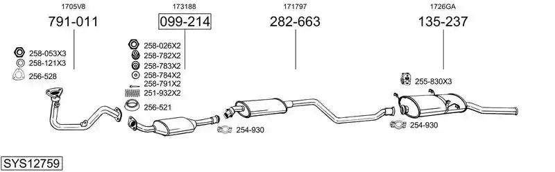BOSAL SYS12759