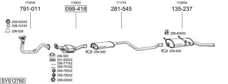 BOSAL SYS12760